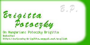 brigitta potoczky business card